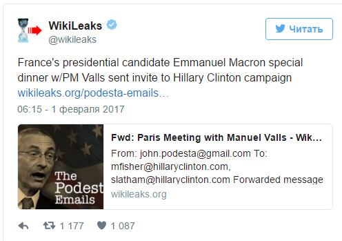 Macron wikileaks